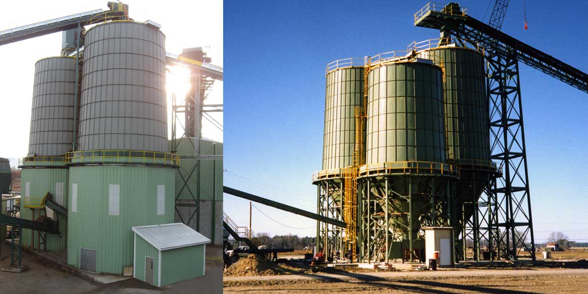 Wellons Biomass Fuel Storage Bins